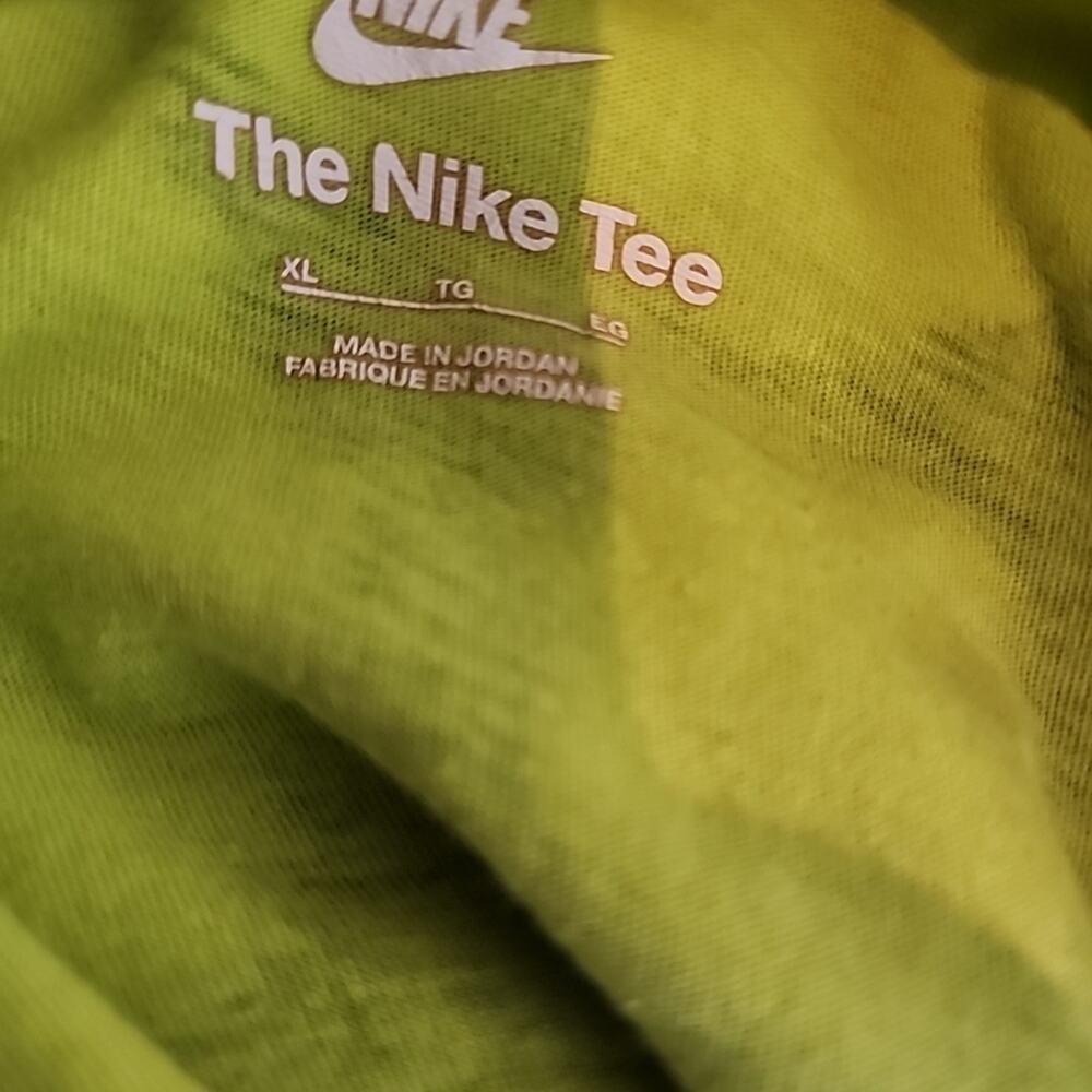 Nike Tie Dye Club Short Sleeve T-Shirt Mens XL Crewneck Embroidered Green - Picture 6 of 7